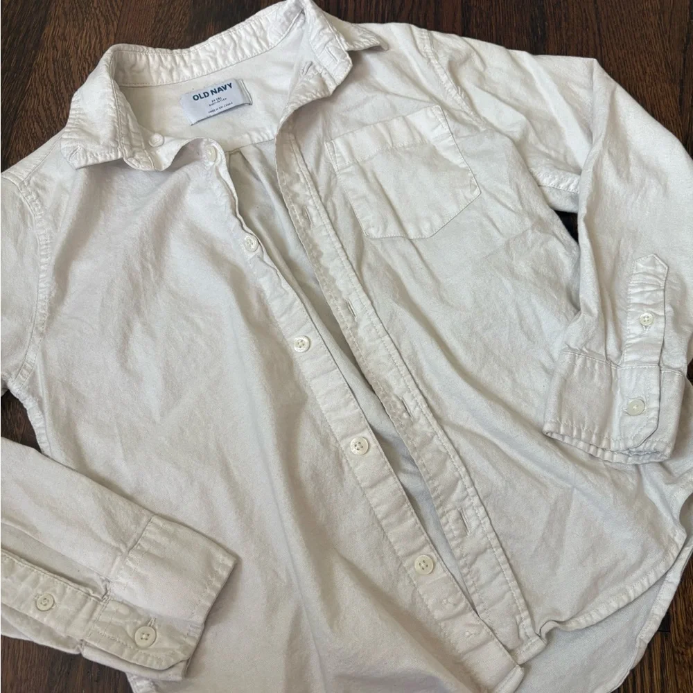 Old navy boys white button down